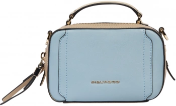 Сумка женская Piquadro Circle BD6655W92/AZBE2 голубая/бежевая натур.кожа