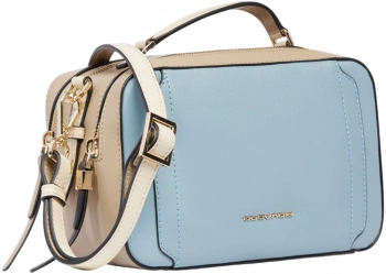 Сумка женская Piquadro Circle BD6656W92/AZBE2 голубая/бежевая натур.кожа