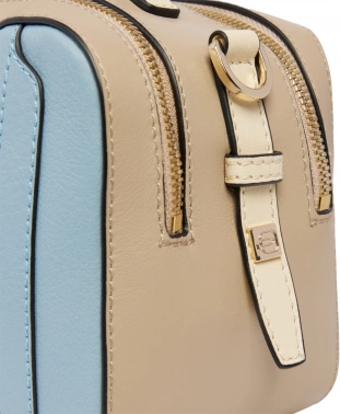 Сумка женская Piquadro Circle BD6656W92/AZBE2 голубая/бежевая натур.кожа