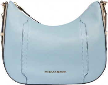 Сумка женская Piquadro Circle BD6657W92/AZBE2 голубая/бежевая натур.кожа