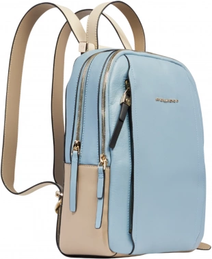Рюкзак женский Piquadro Circle CA5566W92/AZBE2 голубой/бежевый кожа