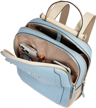 Рюкзак женский Piquadro Circle CA5566W92/AZBE2 голубой/бежевый кожа