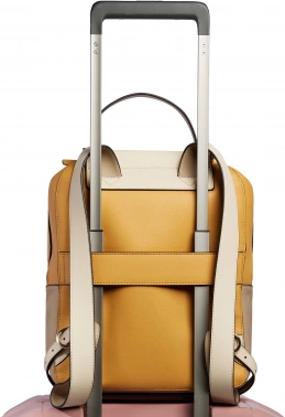 Рюкзак женский Piquadro Circle CA5566W92/GBE шафрановый/бежевый кожа