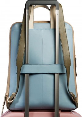 Рюкзак женский Piquadro Circle CA6216W92/AZBE2 голубой/бежевый кожа