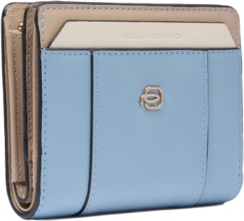 Кошелек женский Piquadro Circle PD6660W92R/AZBE2 голубой/бежевый натур.кожа