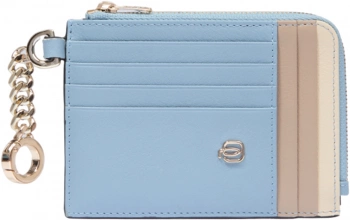 Чехол для кредитных карт Piquadro Circle PP5910W92R/AZBE2 голубой/бежевый натур.кожа