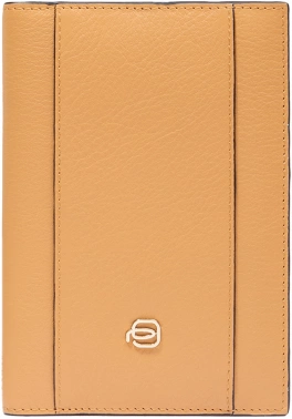 Обложка для паспорта Piquadro Circle PP6340W92R/GBE шафрановый/бежевый натур.кожа
