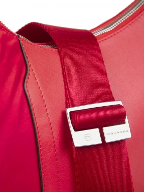 Сумка женская Piquadro Lyra BD6657W92T/R красная ткань/натур.кожа