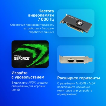 Видеокарта Afox PCI-E 3.0  AF1050-4096D5H4