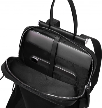 Рюкзак женский Piquadro Lyra CA4576W92T/N черный ткань/натур.кожа