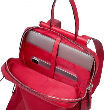 Рюкзак женский Piquadro Lyra CA4576W92T/R красный ткань/натур.кожа