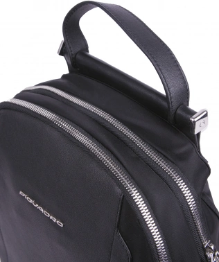Рюкзак женский Piquadro Lyra CA5566W92T/N черный ткань/натур.кожа