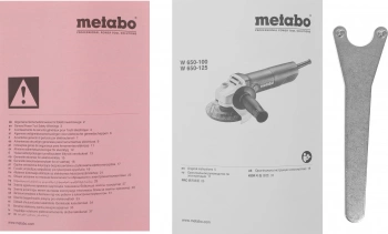 Углошлифовальная машина Metabo W 650-125