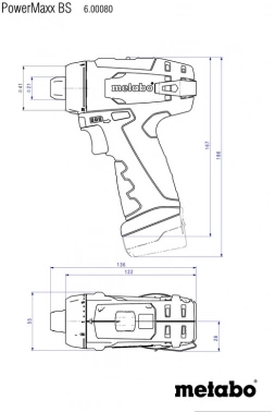 Дрель-шуруповерт Metabo Powermaxx BS