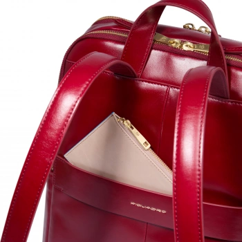 Рюкзак женский Piquadro Blue Square CA6678B2/R красный кожа