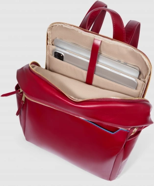 Рюкзак женский Piquadro Blue Square CA6678B2/R красный кожа