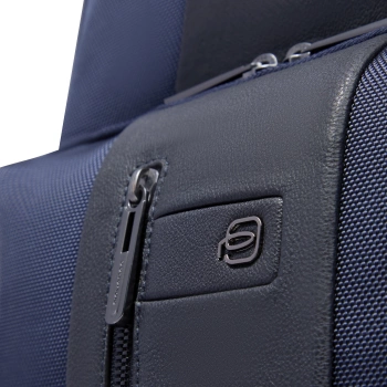 Рюкзак Piquadro Brief2 CA6648BR2/BLU темно-синий нейлон/натур.кожа