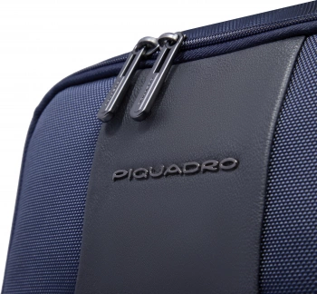 Рюкзак Piquadro Brief2 CA6648BR2/BLU темно-синий нейлон/натур.кожа