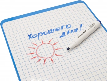 Доска для рисования Silwerhof ламинац. маркер. A4+ 240х329мм двухстор. картон 3мм