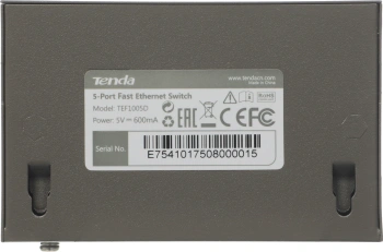 Коммутатор Tenda  TEF1005D