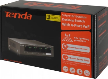 Коммутатор Tenda  TEF1105P-4-38W