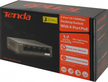 Коммутатор Tenda  TEF1105P-4-63W