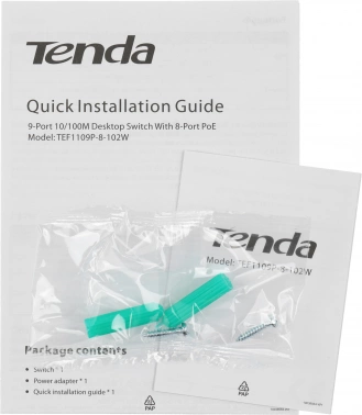 Коммутатор Tenda  TEF1109P-8-102W