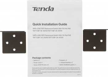 Коммутатор Tenda  TEF1126P-24-250W