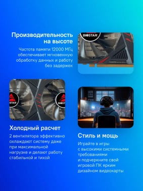 Видеокарта Biostar PCI-E 3.0  VN1666TF69