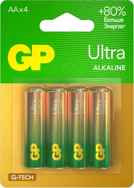 Батарея GP Ultra Alkaline 15AUA21-2CRSBC4