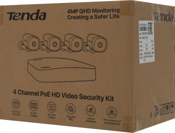 Комплект видеонаблюдения Tenda  K4P-4TR