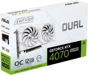 Видеокарта Asus PCI-E 4.0  DUAL-RTX4070S-O12G-EVO-WHITE