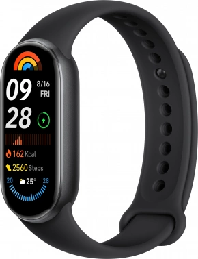 Фитнес-трекер Xiaomi Smart Band 9 AMOLED корп.:черный рем.:черный (BHR8337GL)