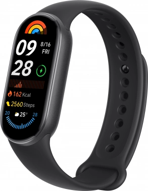 Фитнес-трекер Xiaomi Smart Band 9 AMOLED корп.:черный рем.:черный (BHR8337GL)