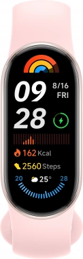 Фитнес-трекер Xiaomi Smart Band 9 AMOLED корп.:розовый рем.:розовый (BHR8345GL)