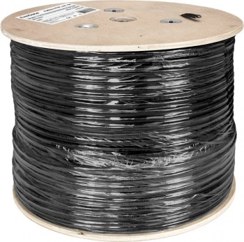 Кабель Exegate FUTP4-C5e-CU-S24-SW-OUT-PE-BK-305-FLUKE FTP