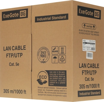 Кабель Exegate UTP4-C5e-CU-S26-IN-PVC-GY-305 UTP