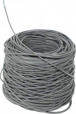 Кабель Exegate UTP-2-C5e-CU-S24-IN-PVC-GY-305-FLUKE UTP