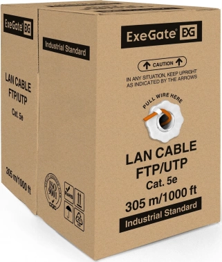 Кабель Exegate UTP4-C5e-CCA-S24-IN-LSZH-OR-305 UTP