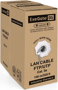 Кабель Exegate UTP4-C5e-CCA-S26-IN-PVC-GY-100 UTP