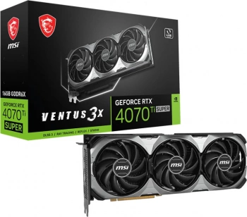 Видеокарта MSI PCI-E 4.0  RTX 4070 Ti SUPER 16G VENTUS 3X