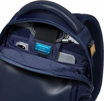 Рюкзак Piquadro Orion CA6619S136/BLU синий ткань/натур.кожа