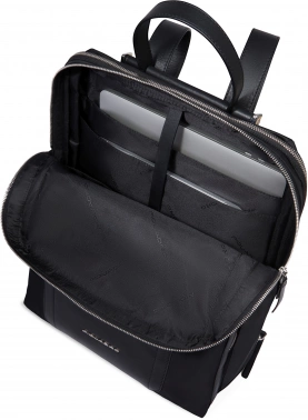 Рюкзак женский Piquadro Lyra CA6216W92T/N черный ткань/натур.кожа