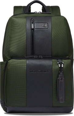 Рюкзак мужской Piquadro Brief2 CA3214BR2/VE2 хаки ткань/натур.кожа