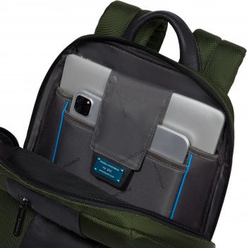 Рюкзак мужской Piquadro Brief2 CA3214BR2/VE2 хаки ткань/натур.кожа