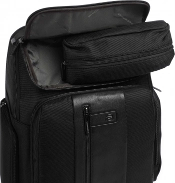Рюкзак мужской Piquadro Brief2 CA5477BR2/N черный ткань/натур.кожа