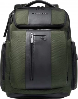 Рюкзак мужской Piquadro Brief2 CA5477BR2/VE2 хаки ткань/натур.кожа
