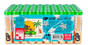 Батарея GP Super Alkaline 24A50/10SMF-2CRVS60