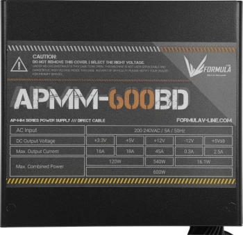 Блок питания Formula ATX 600W APMM-600BD