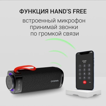 Колонка порт. Digma D-PS1522